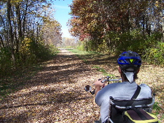 Recumbent Bike Rider on 400 State Trail